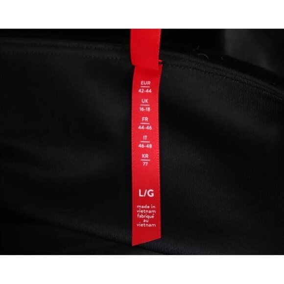 Spanx Women's Large Black Velvet Ankle Crop Legging High Waisted Pull On Pants - Picture 6 of 8